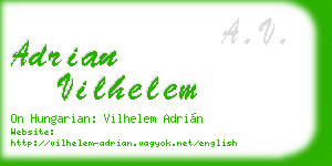 adrian vilhelem business card