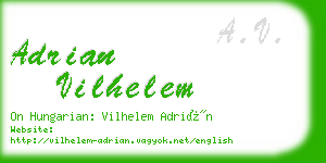 adrian vilhelem business card